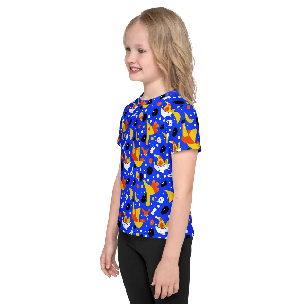 Blueberry Bazaar on Kids Crew Neck T-Shirt — Left