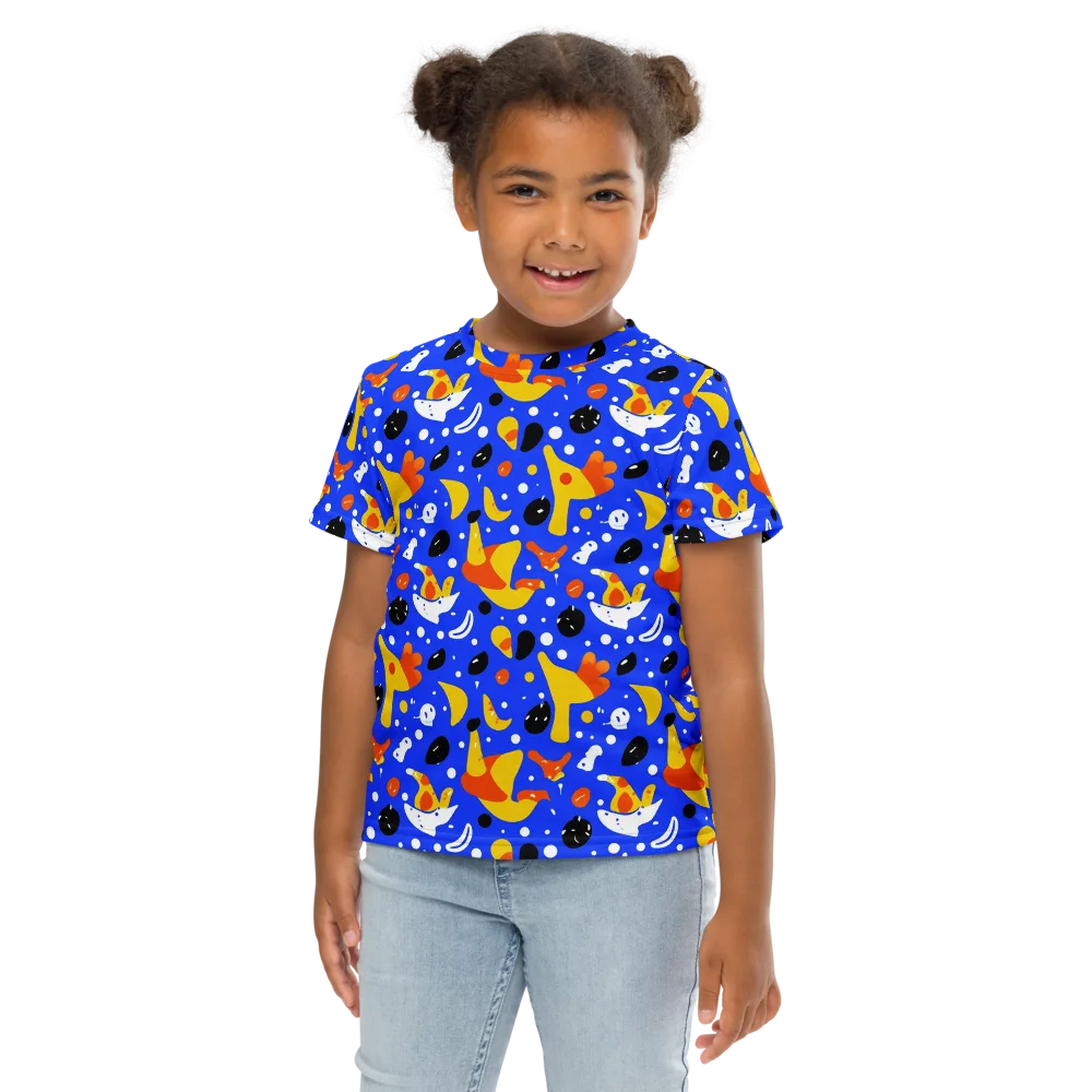 Blueberry Bazaar on Kids Crew Neck T-Shirt — Front