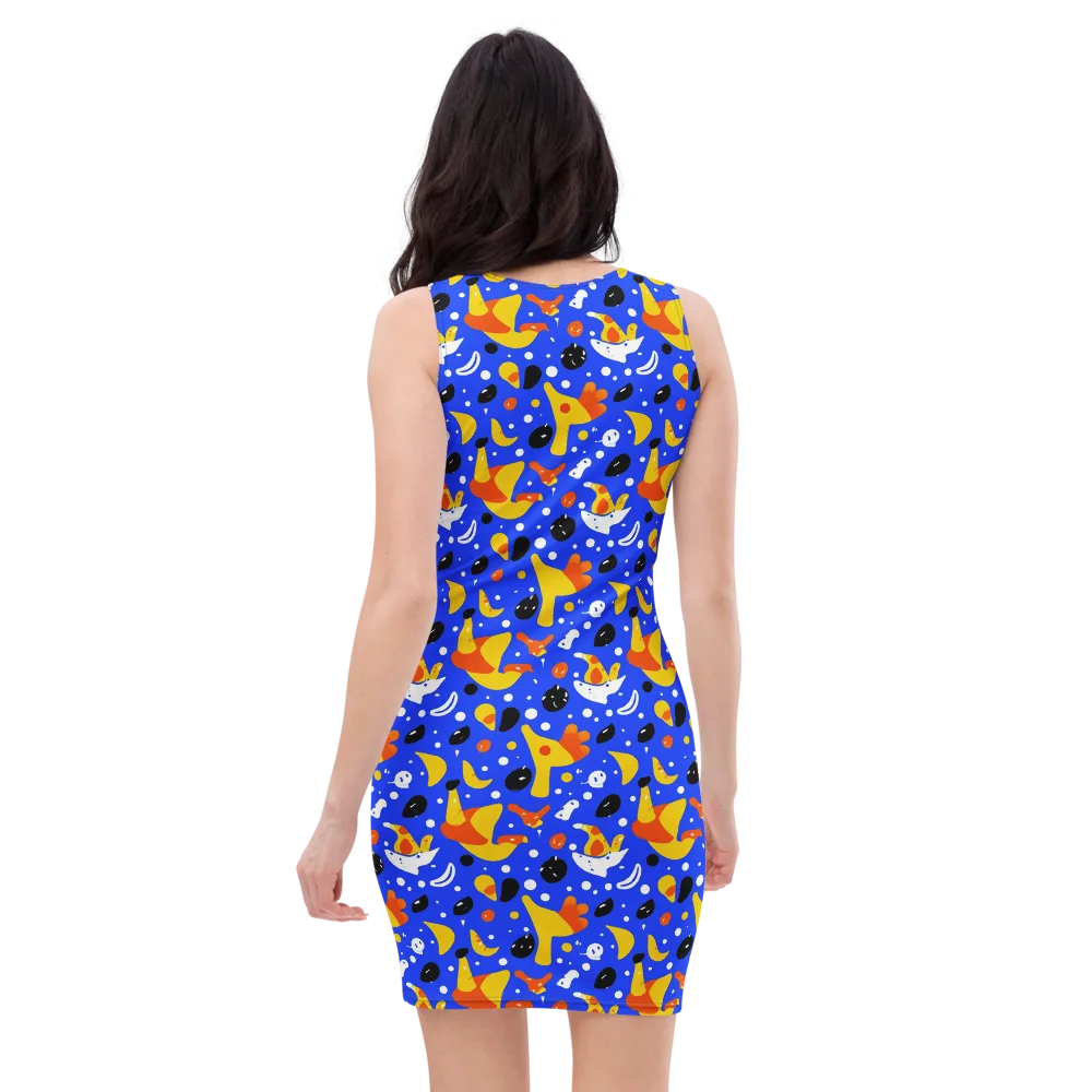 Blueberry Bazaar on Bodycon Dress — Back