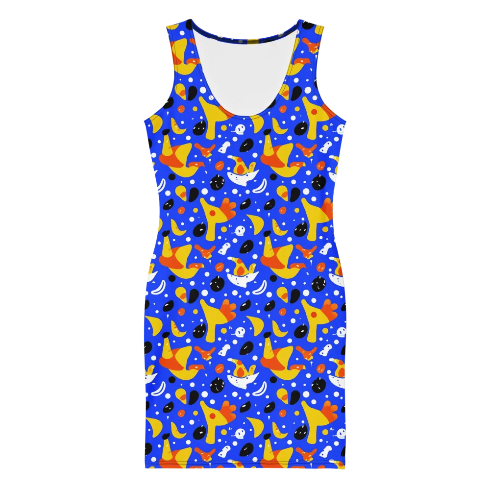 Blueberry Bazaar on Bodycon Dress — Front