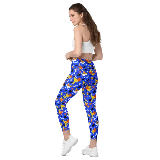 Blueberry Bazaar on a Leggings with Pockets