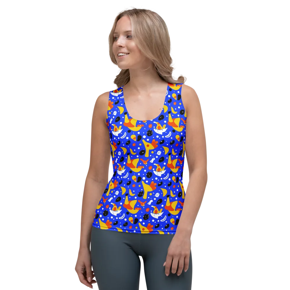 Blueberry Bazaar on Women's Tank Top — Front
