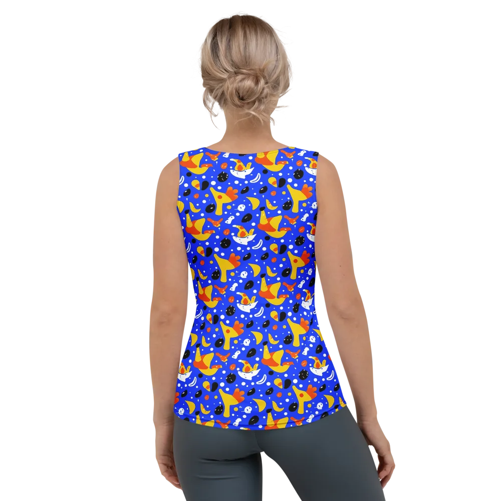 Blueberry Bazaar on Women's Tank Top — Back