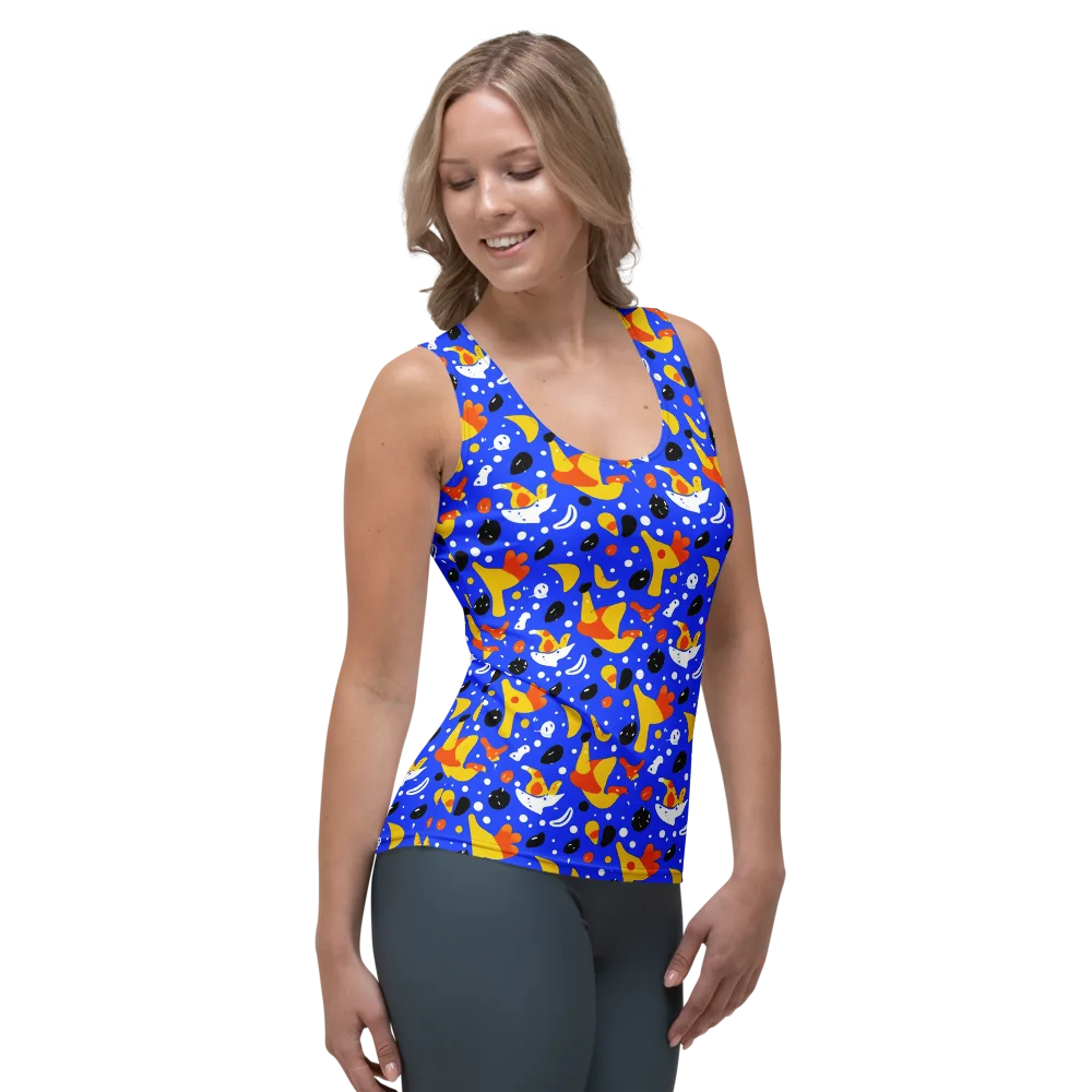 Blueberry Bazaar on Women's Tank Top — Right Front
