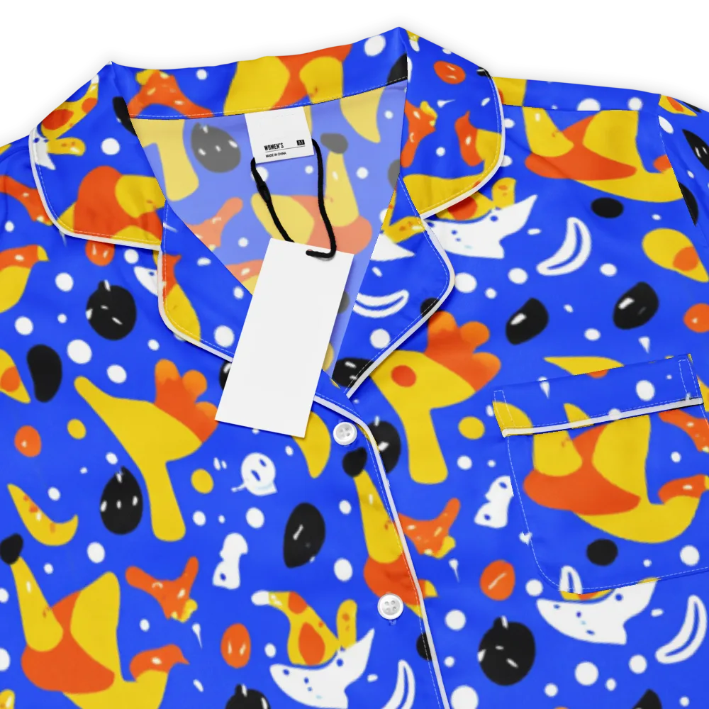 Blueberry Bazaar on Women's Short Sleeve Pajama Top — Product details
