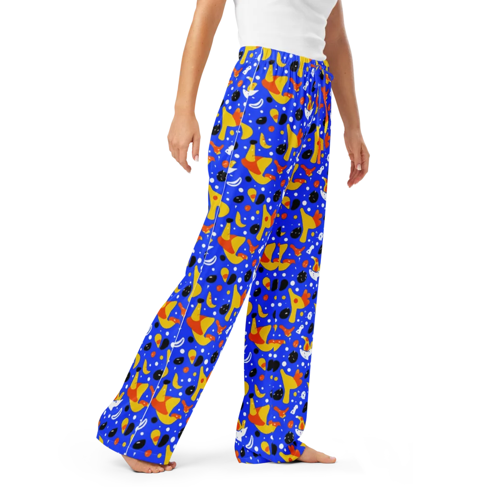 Blueberry Bazaar on Women's Pajama Pants — Right Front