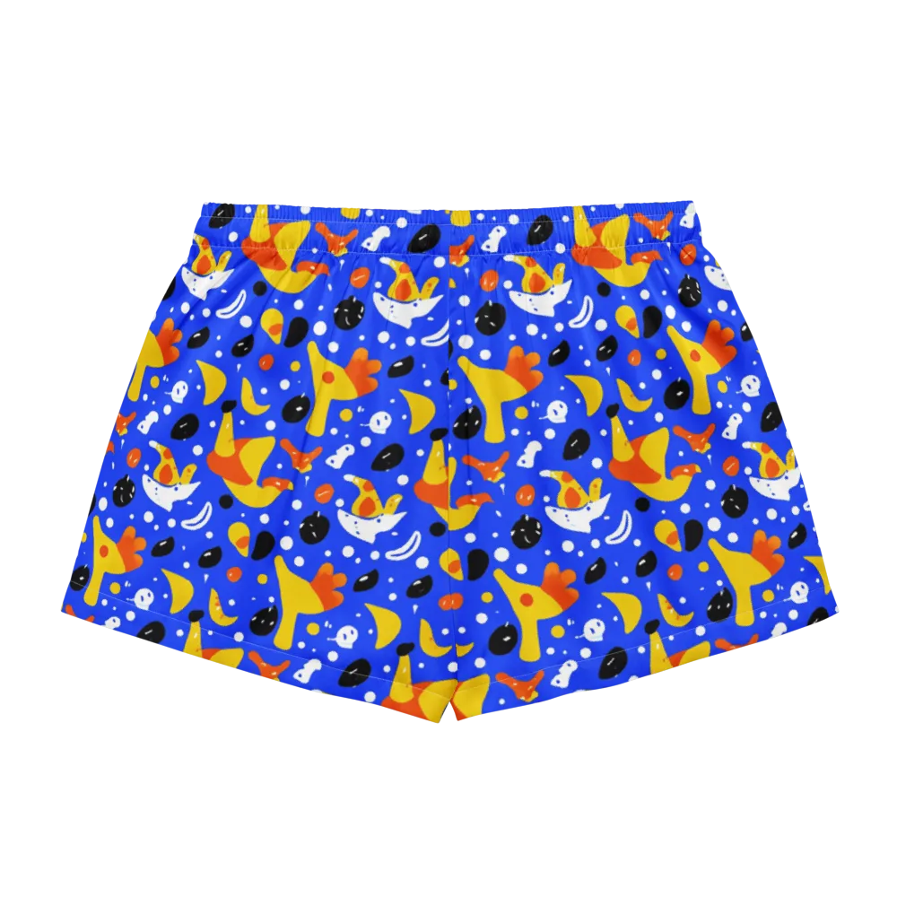 Blueberry Bazaar on Women's Pajama Shorts — Back