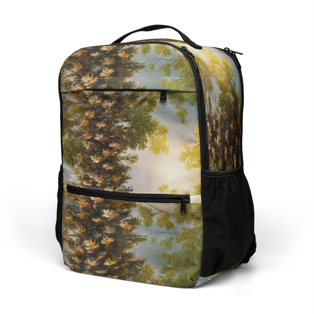 Golden Conifer on Utility Backpack — Left Front