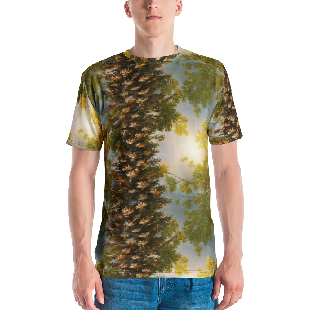 Golden Conifer on Men's Crew Neck T-Shirt — Front