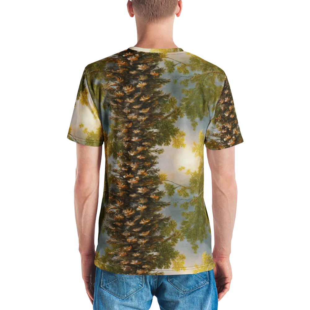 Golden Conifer on Men's Crew Neck T-Shirt — Back