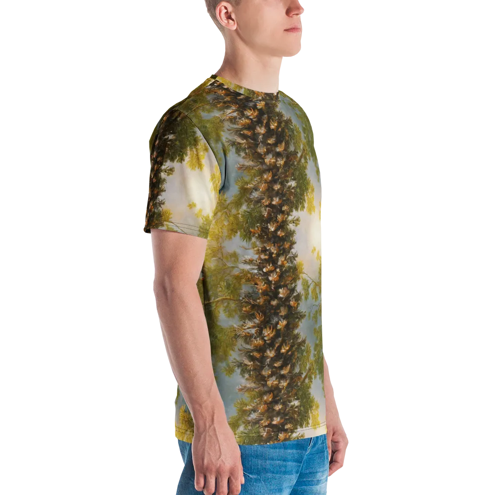 Golden Conifer on Men's Crew Neck T-Shirt — Right
