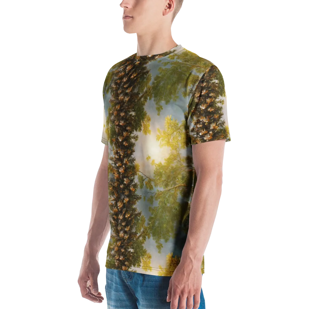 Golden Conifer on Men's Crew Neck T-Shirt — Left