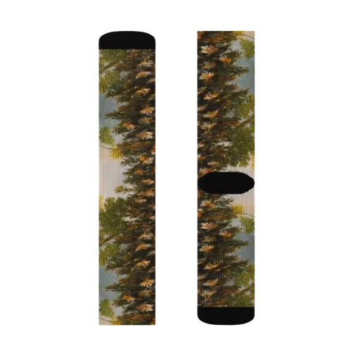 Golden Conifer on a Socks