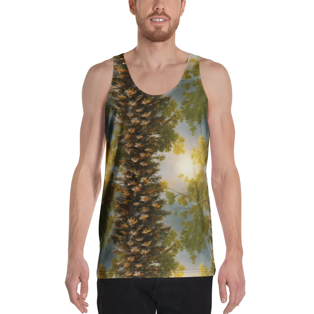 Golden Conifer on Men's Tank Top — Front