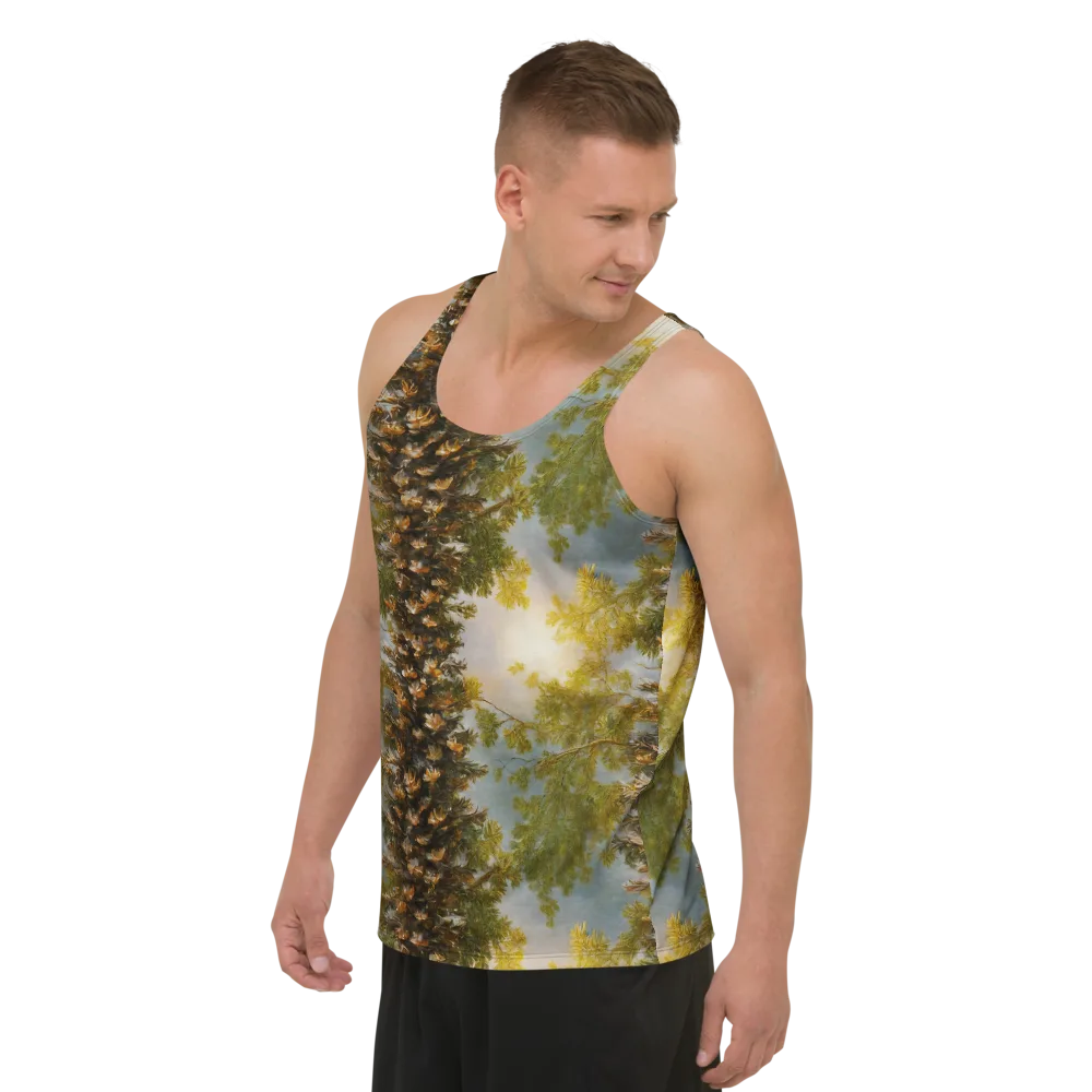 Golden Conifer on Men's Tank Top — Left Front