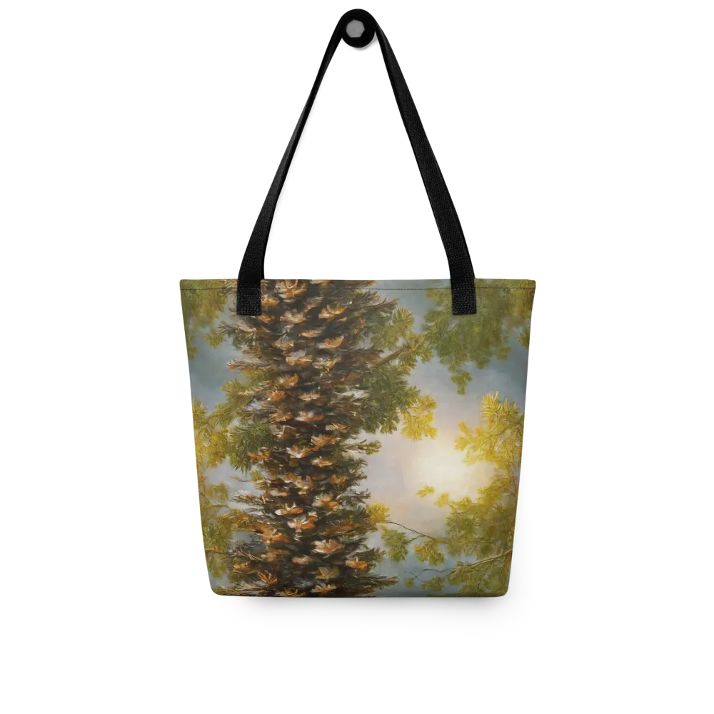 Golden Conifer on Tote Bag — Front