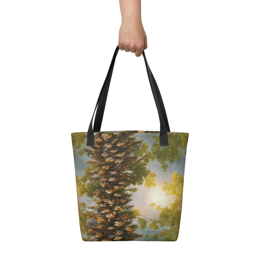 Golden Conifer on Tote Bag — Front
