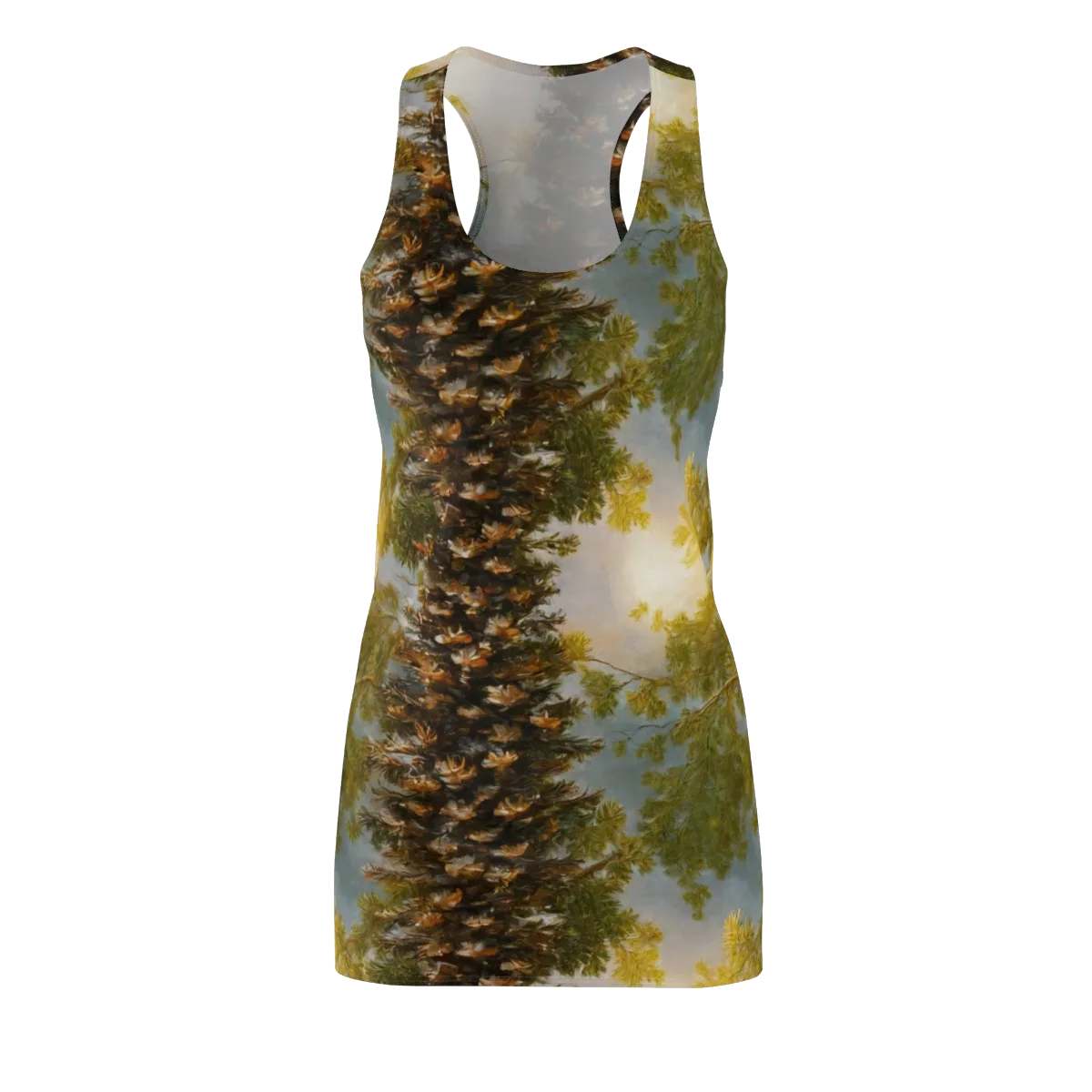 Golden Conifer on Racerback Dress — Front
