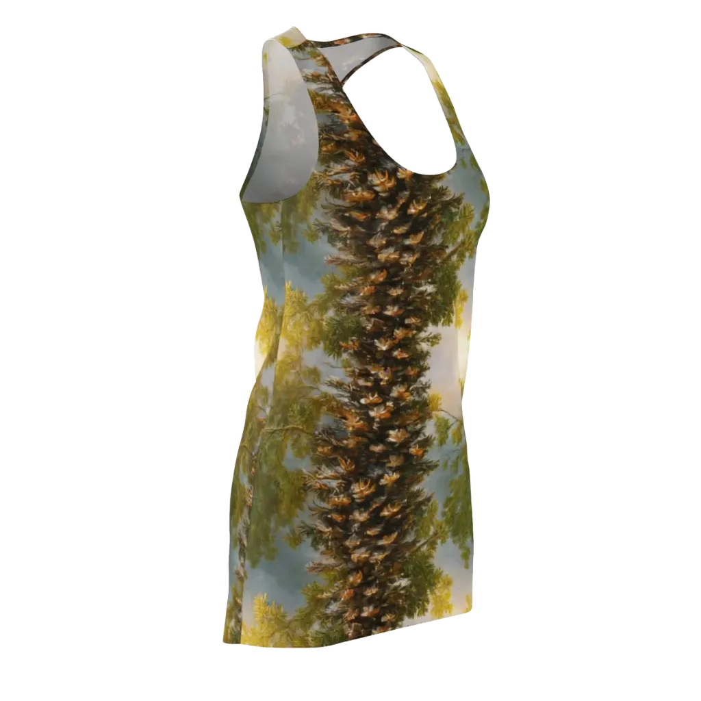 Golden Conifer on Racerback Dress — Front Side