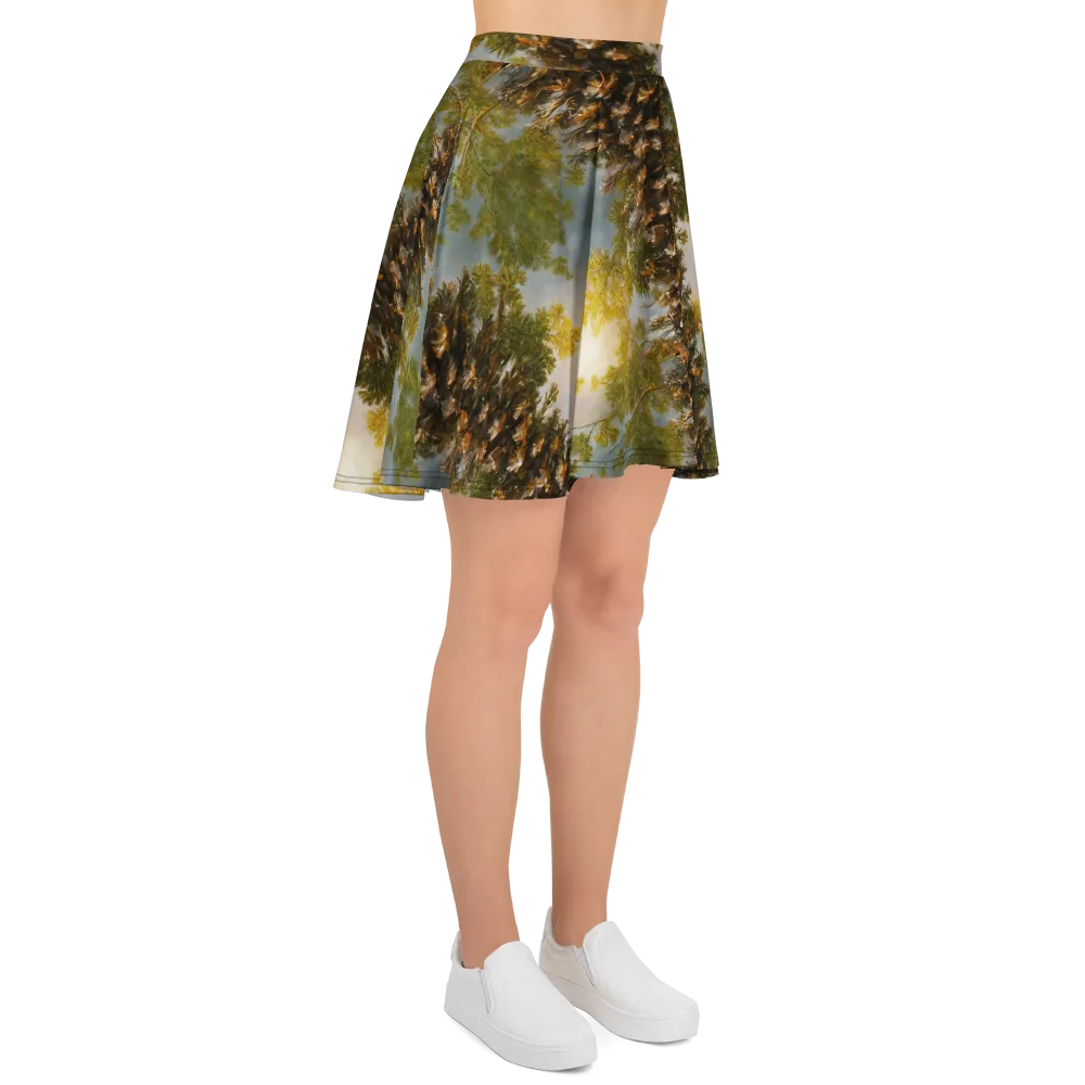 Golden Conifer on Skater Skirt — Right