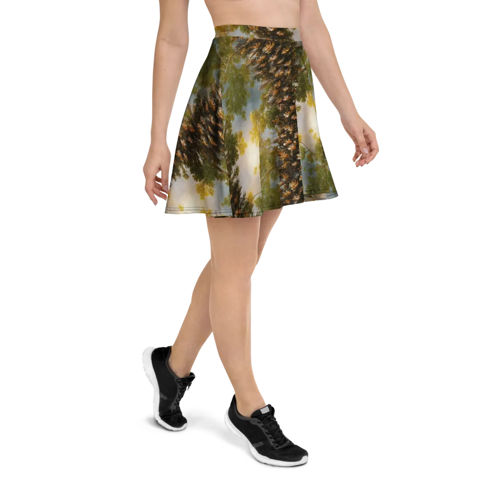 Golden Conifer on Skater Skirt — Right