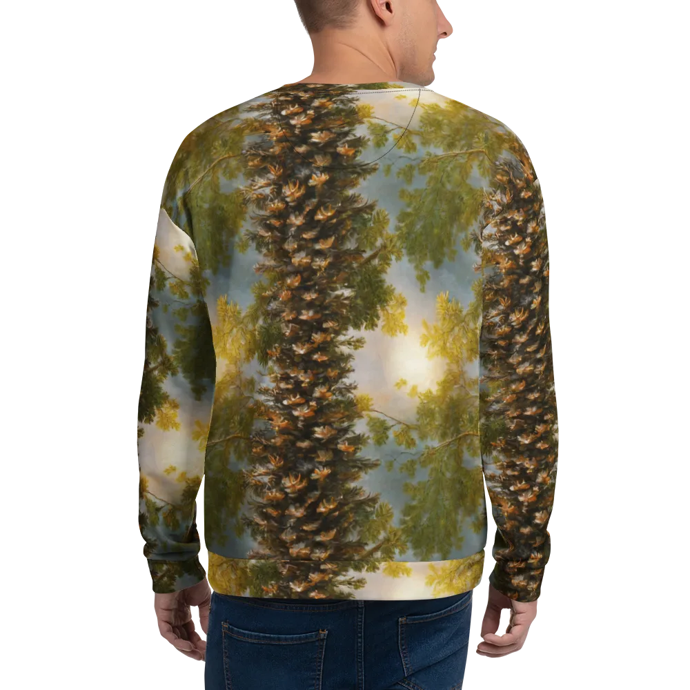 Golden Conifer on Sweatshirt — Back