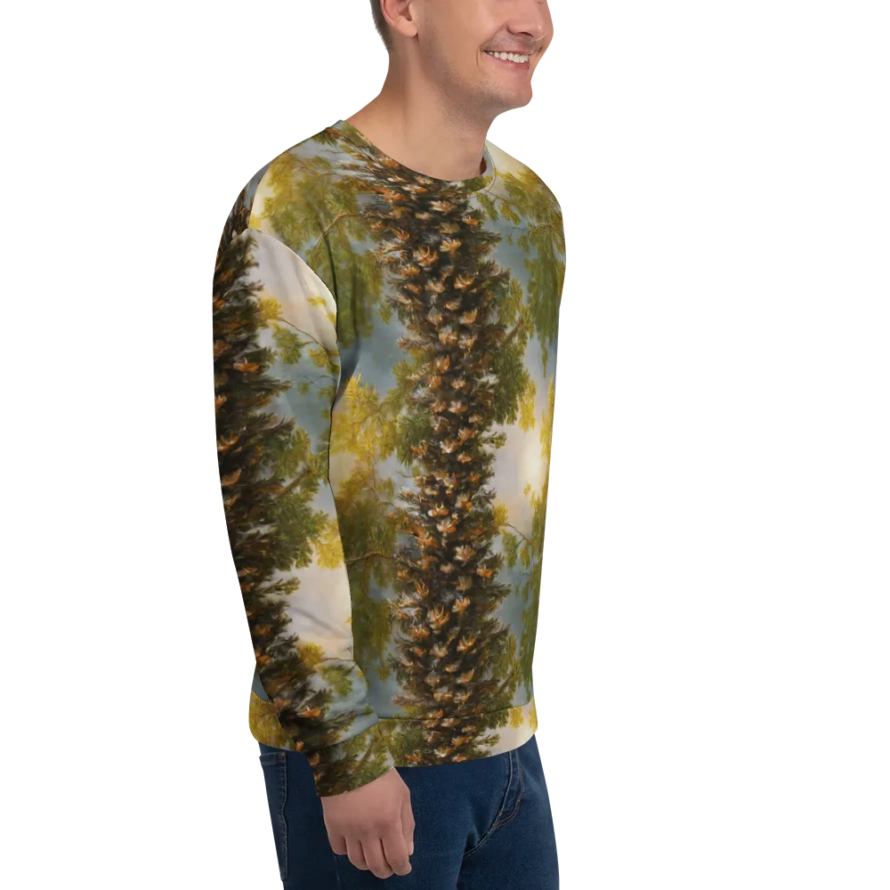 Golden Conifer on Sweatshirt — Right Front