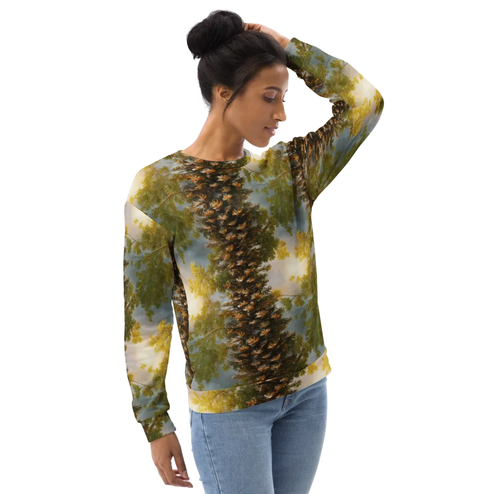 Golden Conifer on Sweatshirt — Right Front