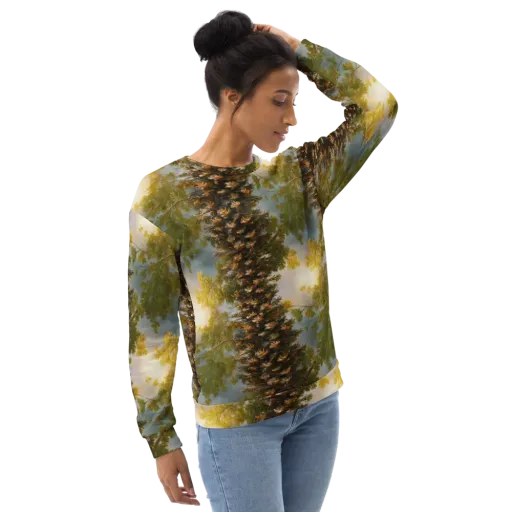 Golden Conifer on a Sweatshirt