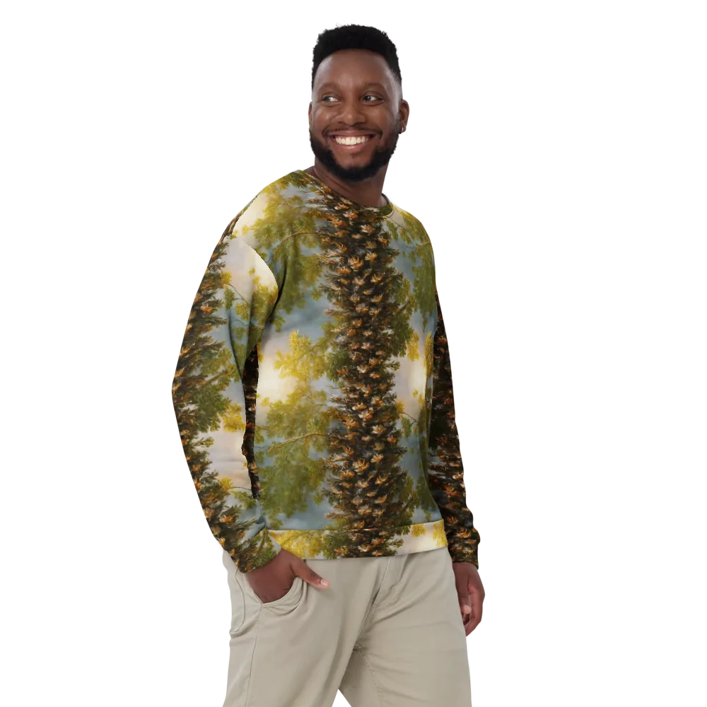 Golden Conifer on Sweatshirt — Front