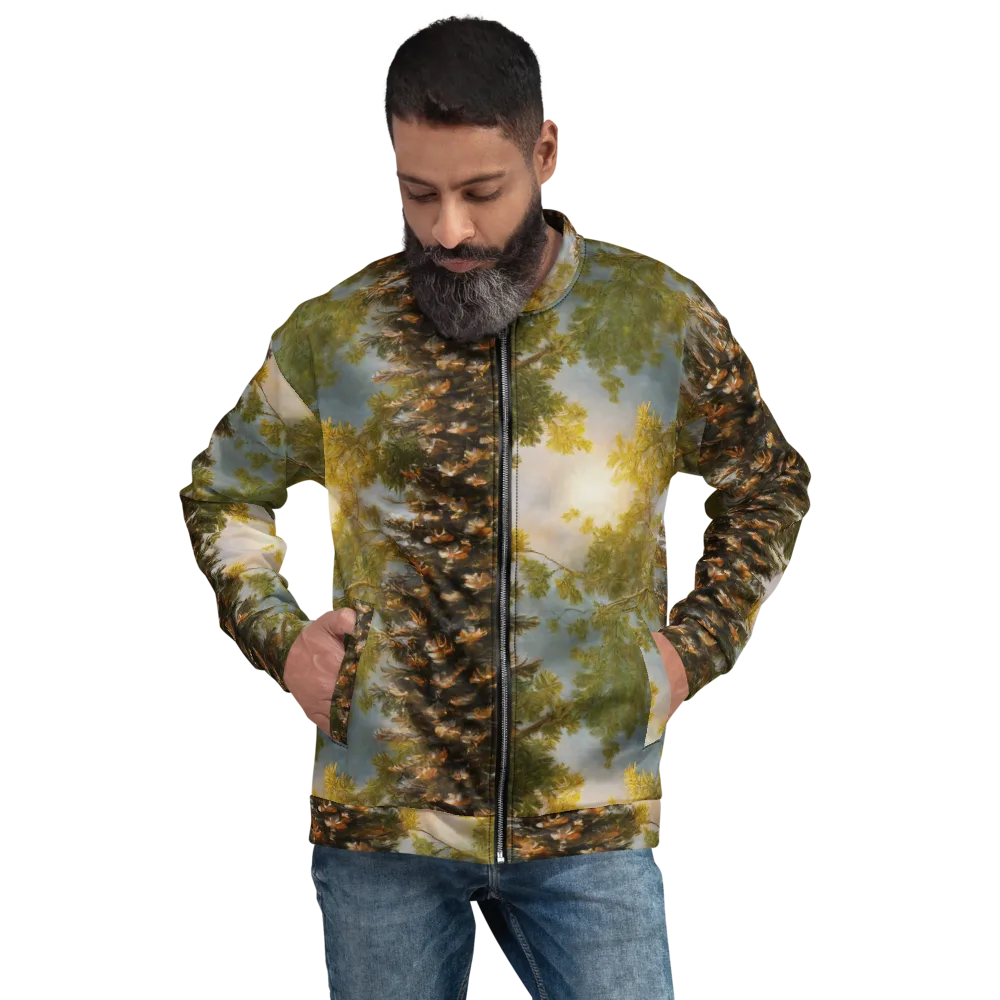 Golden Conifer on Bomber Jacket — Front