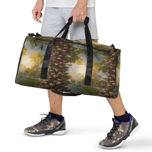 Golden Conifer on a Duffle Bag