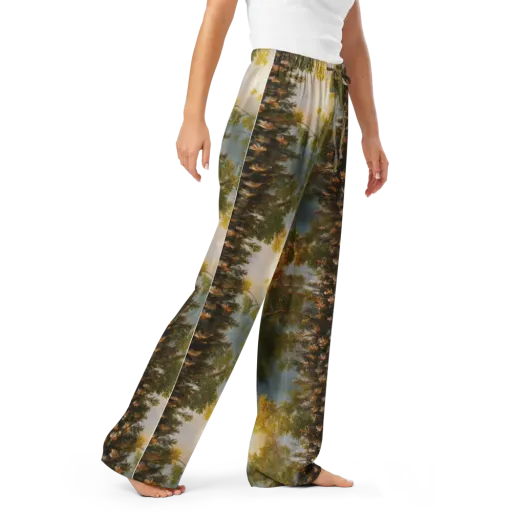 Golden Conifer on a Women's Pajama Pants