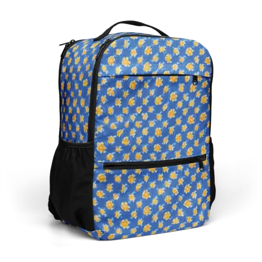 Cobalt Marigold on a Utility Backpack