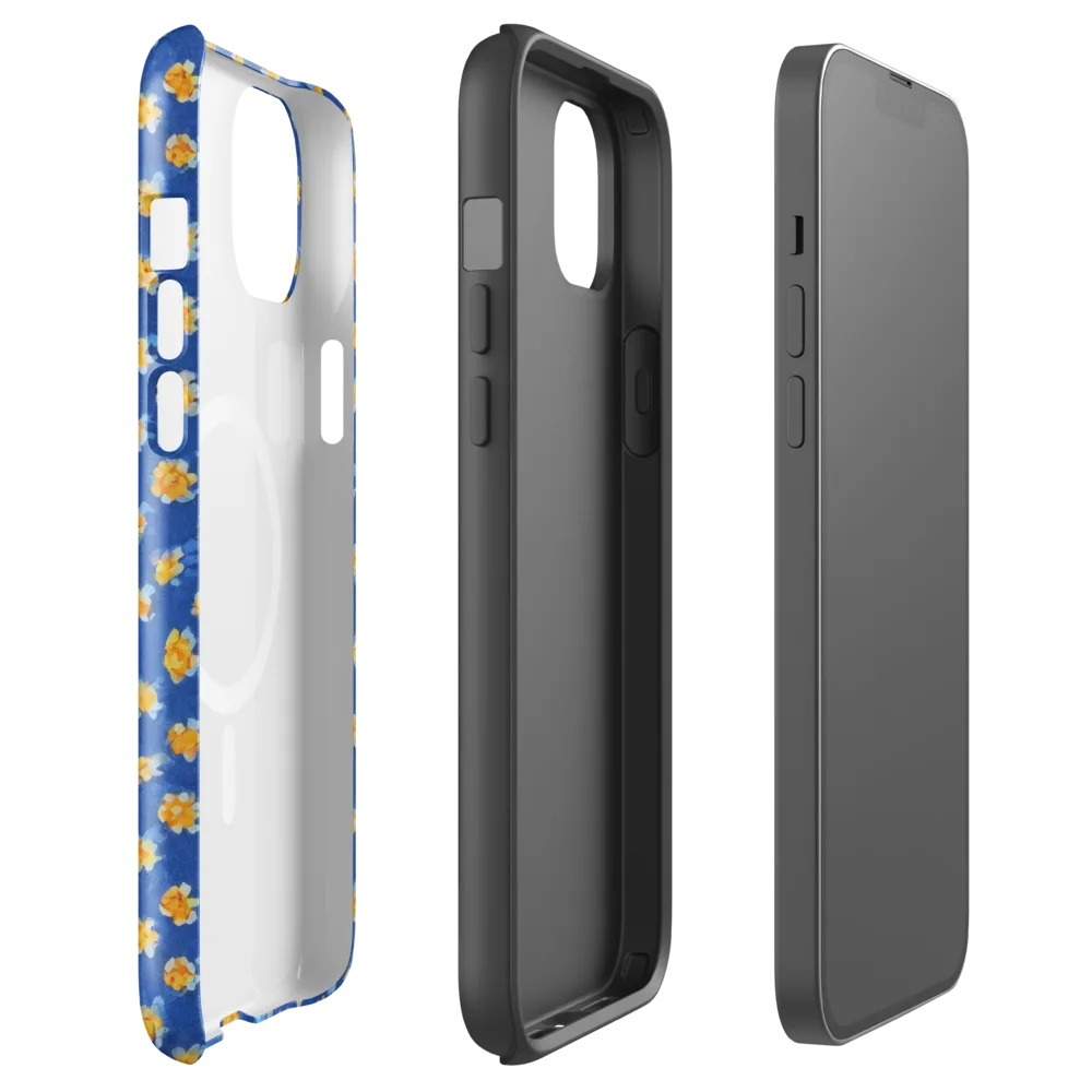 Cobalt Marigold on MagSafe Tough Case for iPhone® — Front