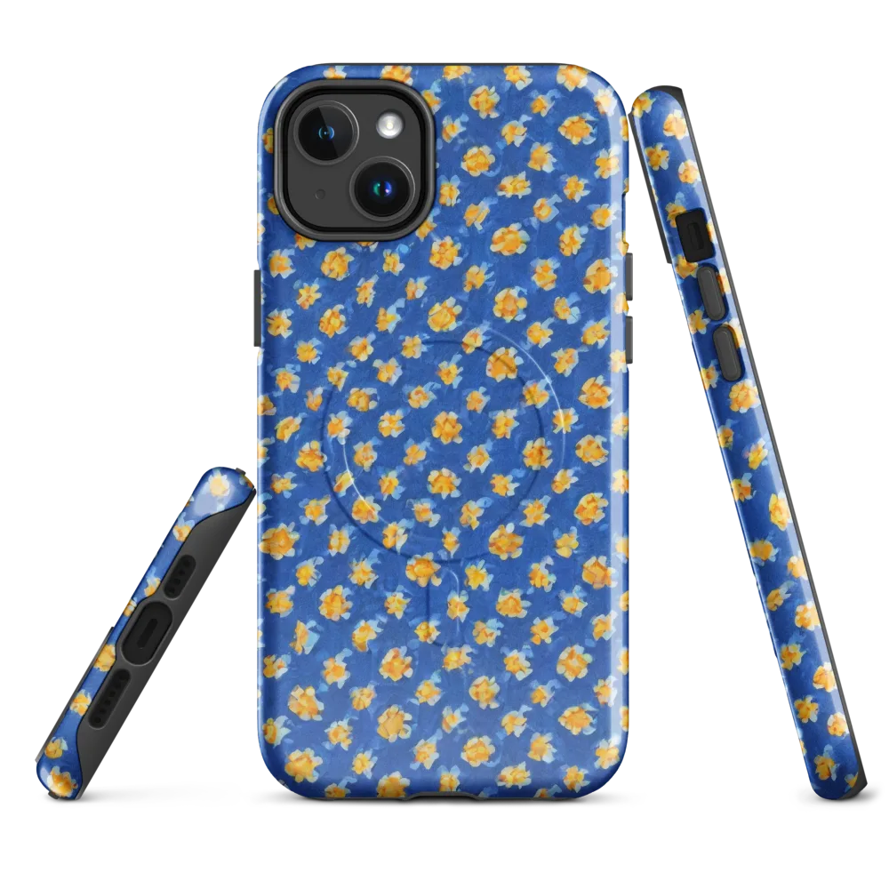 Cobalt Marigold on MagSafe Tough Case for iPhone® — Front