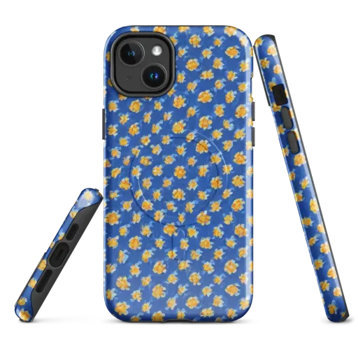 Cobalt Marigold on a MagSafe Tough Case for iPhone®