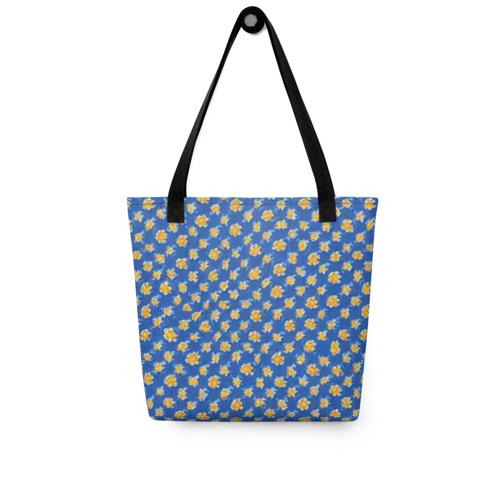 Cobalt Marigold on Tote Bag — Front