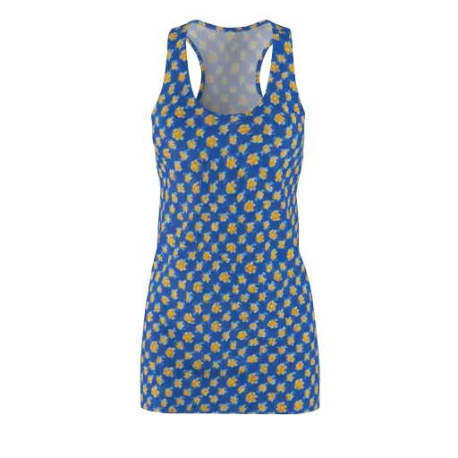 Cobalt Marigold on a Racerback Dress