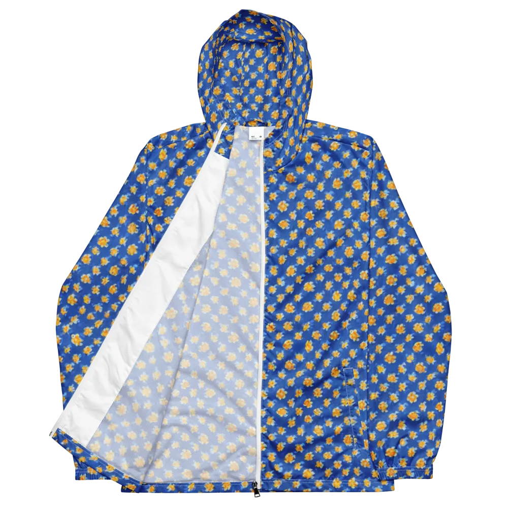 Cobalt Marigold on Men's Windbreaker — Front