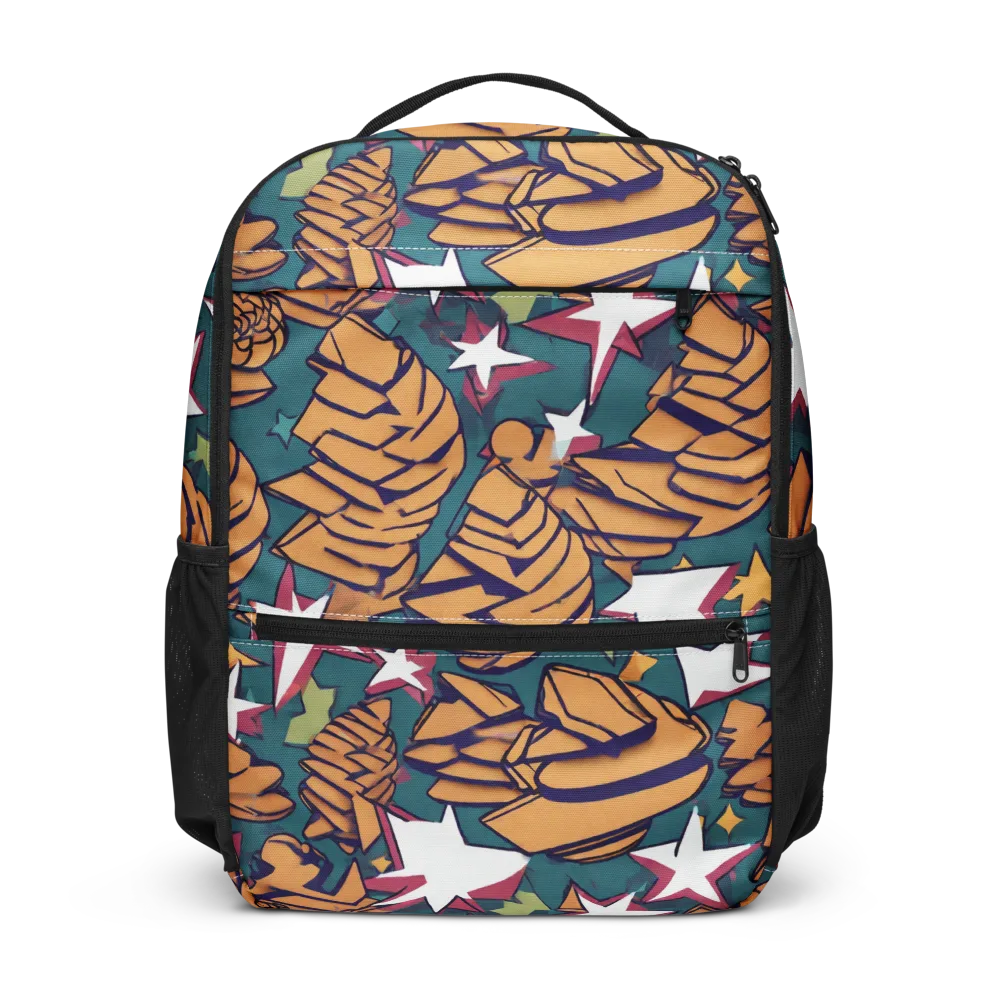 Starlit Shells on Utility Backpack — Front