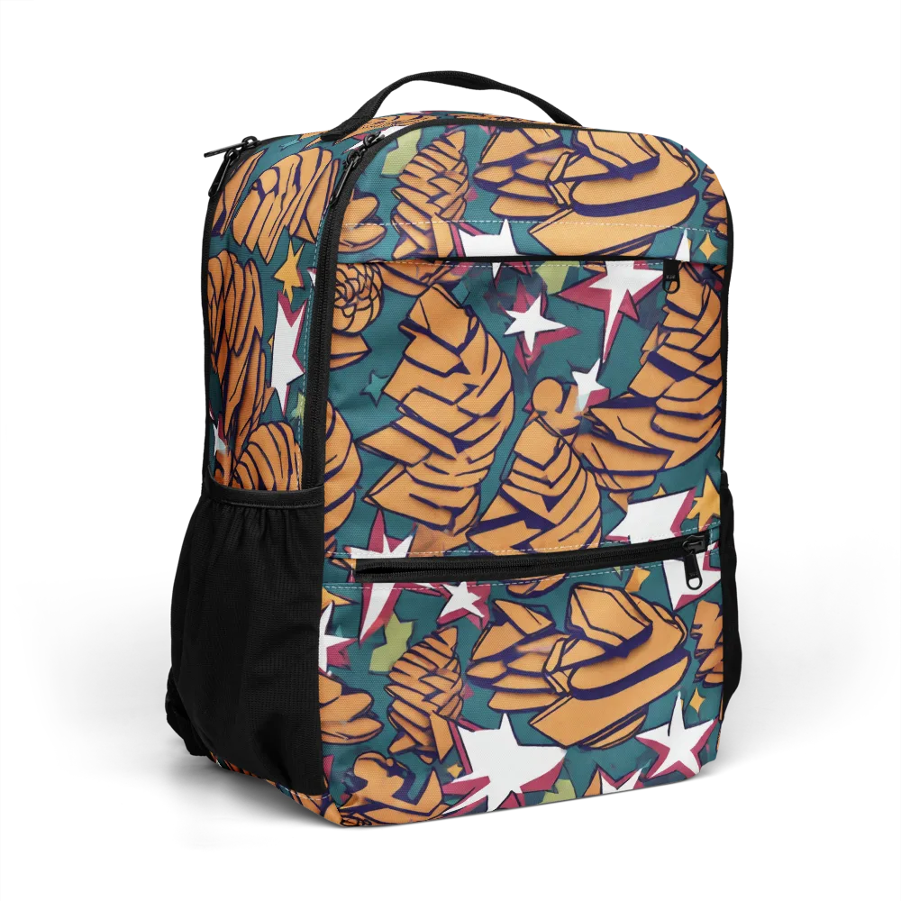 Starlit Shells on Utility Backpack — Right Front