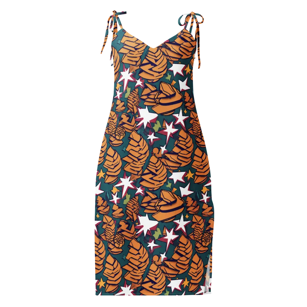 Starlit Shells on Slip Dress — Front