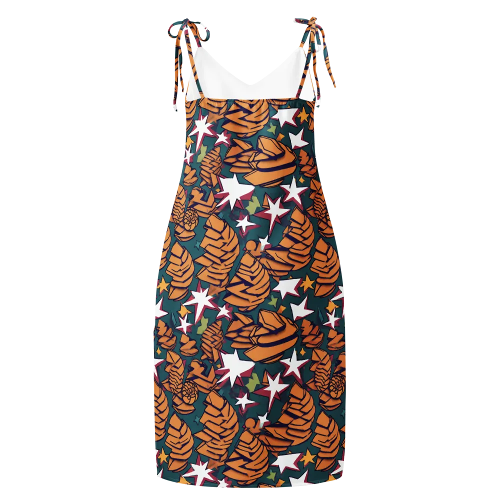 Starlit Shells on Slip Dress — Back