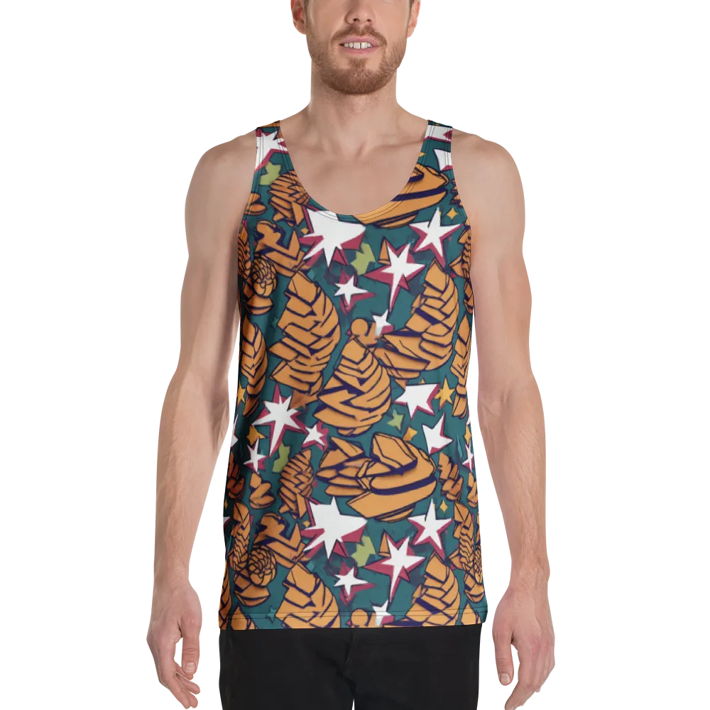 Starlit Shells on Men's Tank Top — Front
