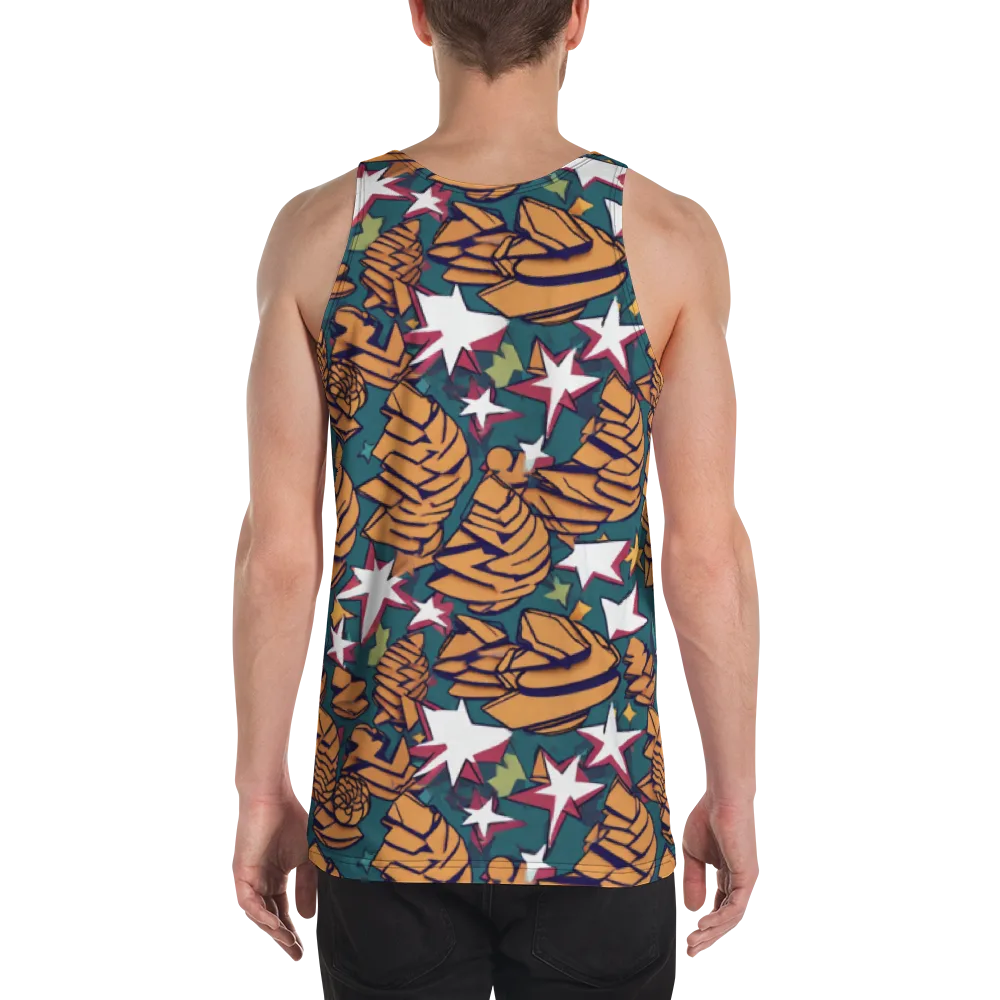 Starlit Shells on Men's Tank Top — Back