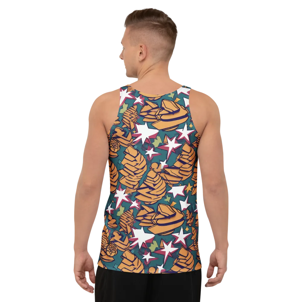 Starlit Shells on Men's Tank Top — Back