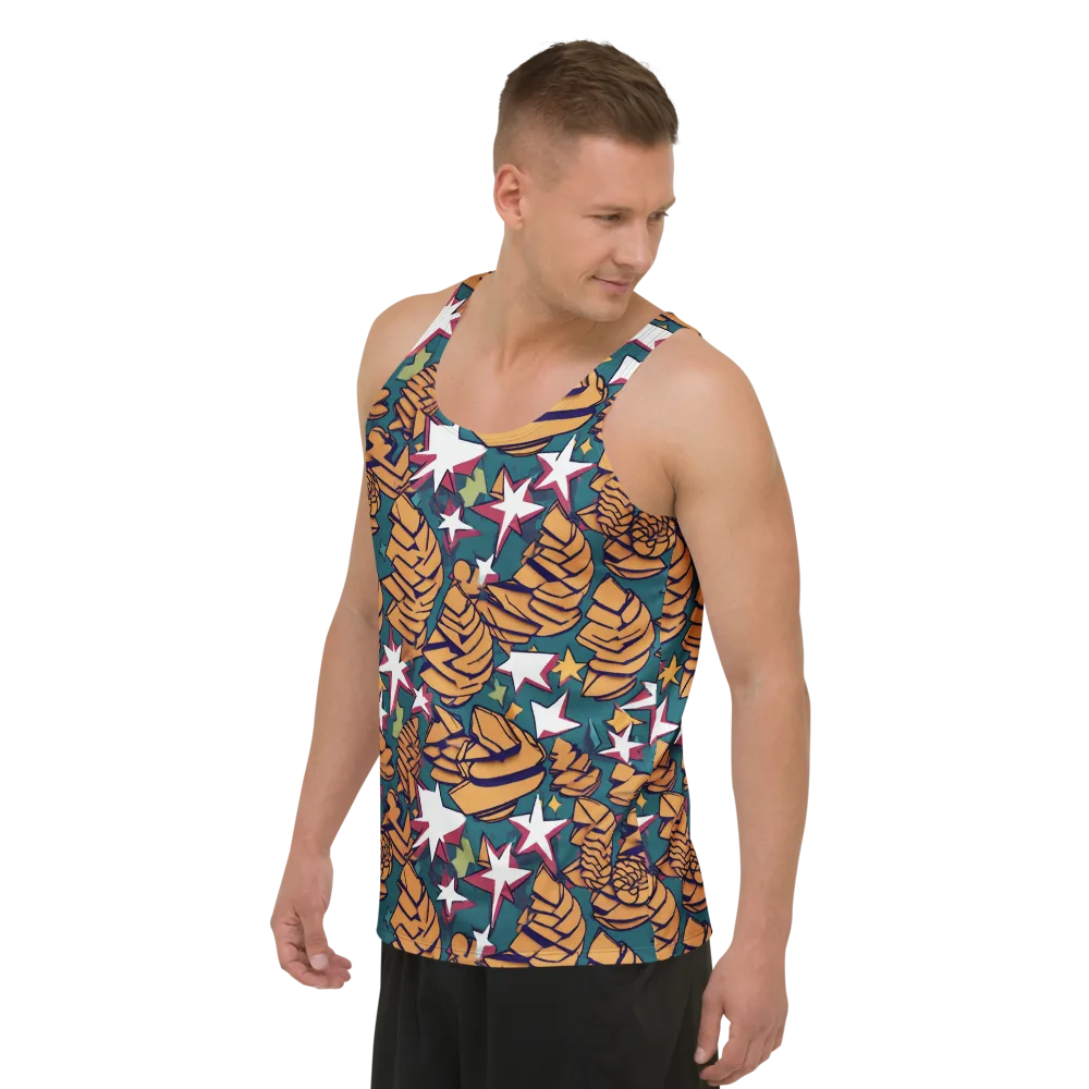 Starlit Shells on Men's Tank Top — Left Front