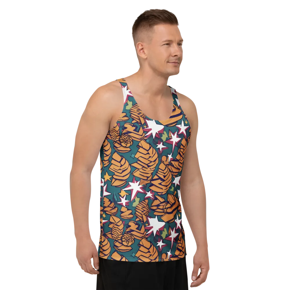 Starlit Shells on Men's Tank Top — Right Front