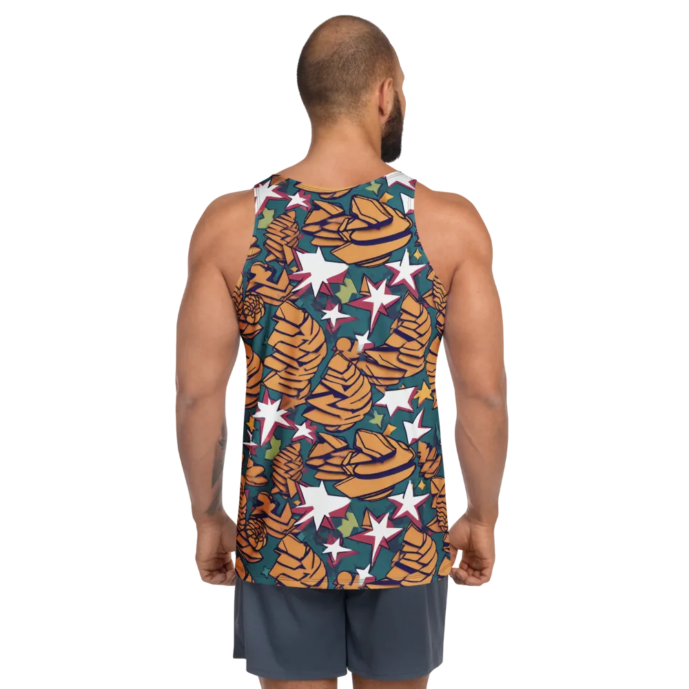 Starlit Shells on Men's Tank Top — Back
